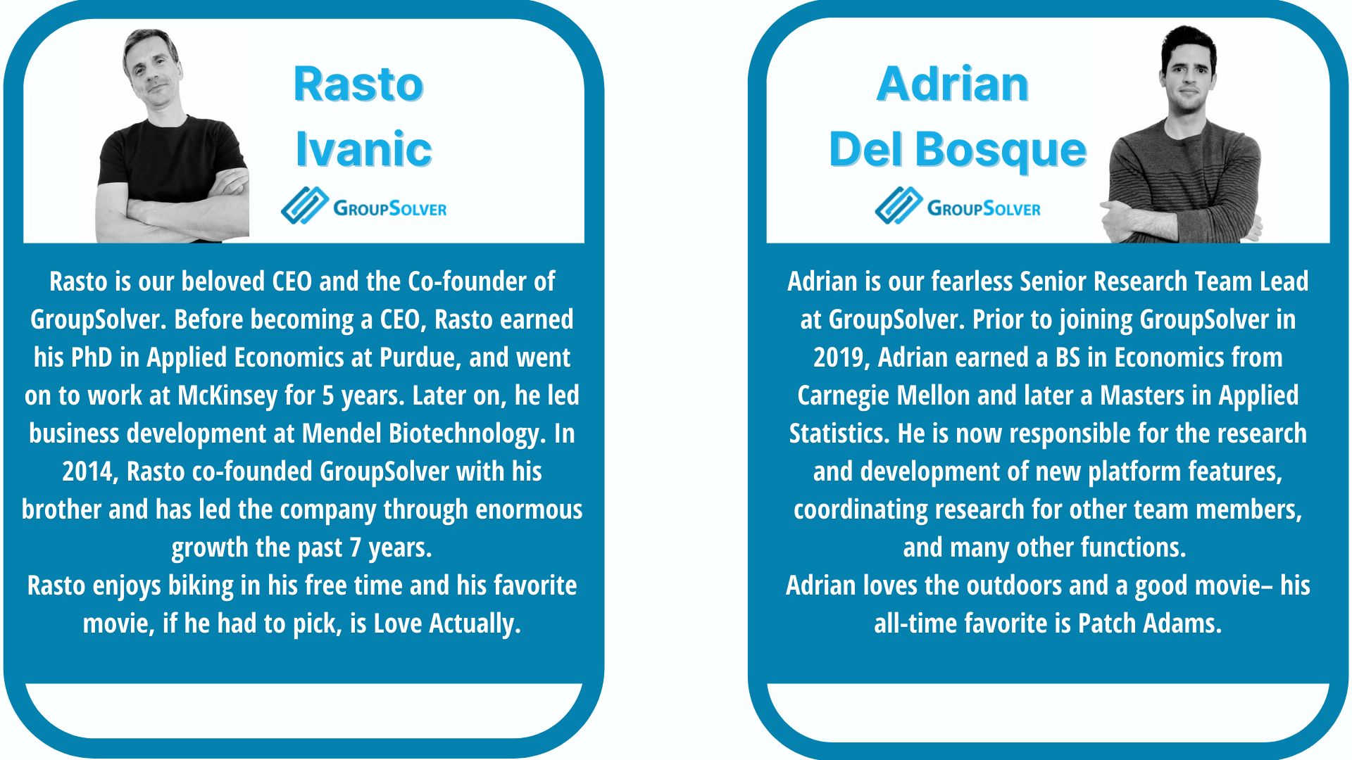GroupSolver CEO and Research Team Lead Biographies