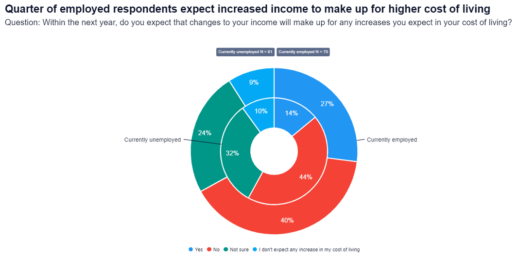 GroupSolver inflation pie chart about income